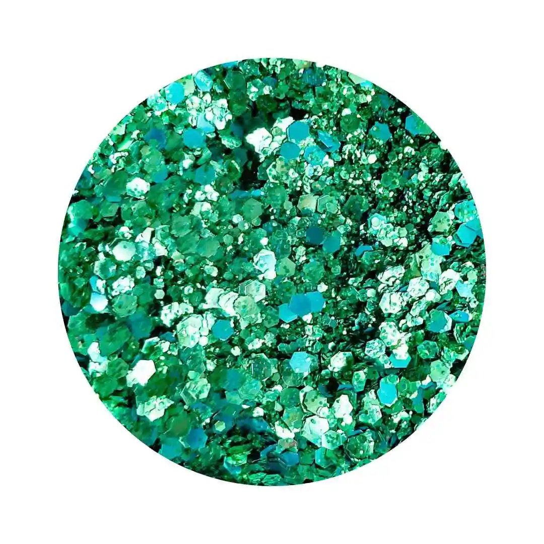 Chunky Green Eco Glitter - Projekt Glitter