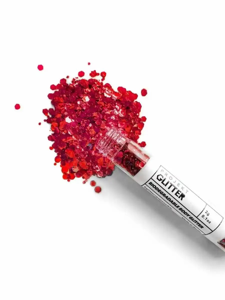 Red Eco Glitter - Projekt Glitter